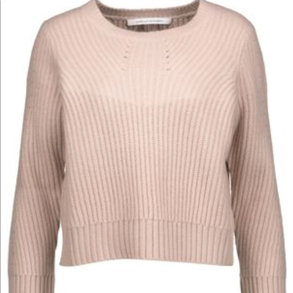 DVF Rayne cable-knit sweater in Blush.  NWT